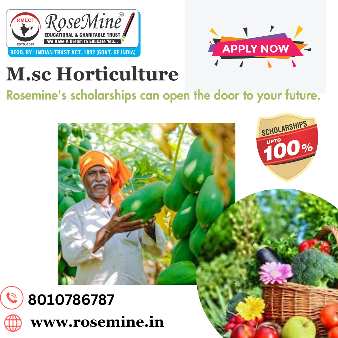 Master Of Science M.sc Horticulture In Hindi - Rosemine Educational Trust Patna