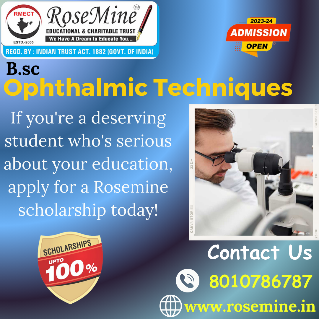 What Is Ophthalmic Technology  In Hindi - Rosemine Educational trust Patna