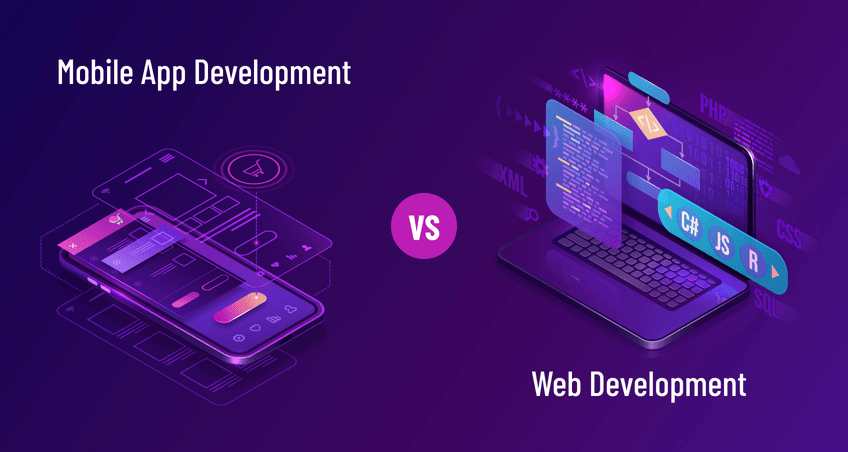 Navigating the Digital Landscape: Web Development vs. App Development In Hindi